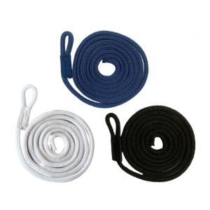 Marine Mooring Line BoatsFender Line DoubleBraided Cord with Eye Compatible for Yacht Ship Kayak Watercraft Jet Pontoon