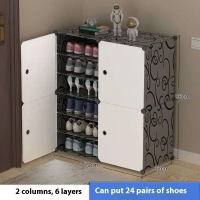 Simple Shoe Cabinet Dust-Proof Shoes Cabinet Plastic Small Shoe Cabinet Outdoor Multi-Layer Shoe Rack
