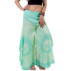 กางเกงชายหาด กางเกงใส่ไปทะเล กางเกงใส่เล่น กางเกงขาบานมัดย้อม กางเกงใส่อยู่บ้าน กางเกงกระโปรง กางเกงขาบาน Tie dye pants wide leg pants Flared pants