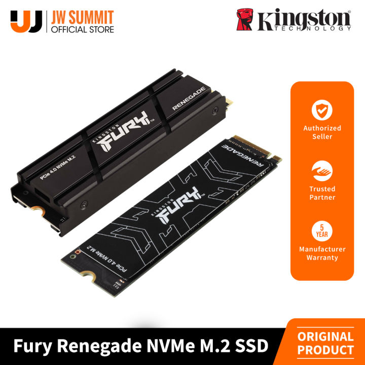 Kingston Fury Renegade 500GB/1TB/2TB Heatsink/Heat Spreader PCle