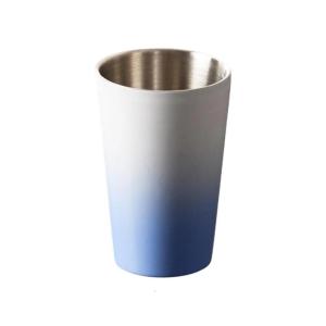 แก้วดื่มเครื่องดื่มพกพาได้ข้างนอกเดินทางถ้วยแก้วเบียร์ผนังแบบโลหะสแตนเลสสองชั้นสำหรับบาร์บีคิวและงานพบปะสังสรรค์ในครอบครัว