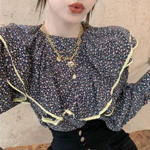 Kimberly Blouse Layer Collar Top Import
