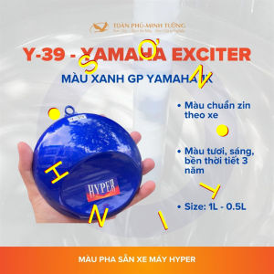 Sơn xe máy HYPER màu xanh tím GP Yamaha Exciter 1K (Code: Y-39) sơn thơm công nghiệp
