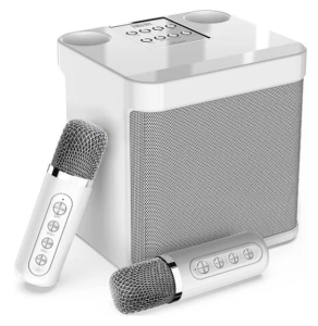YS 213 Mini Karaoke Wireless Bluetooth Dual Microphone Karaoke Bluetooth Speakers Home mini ktv