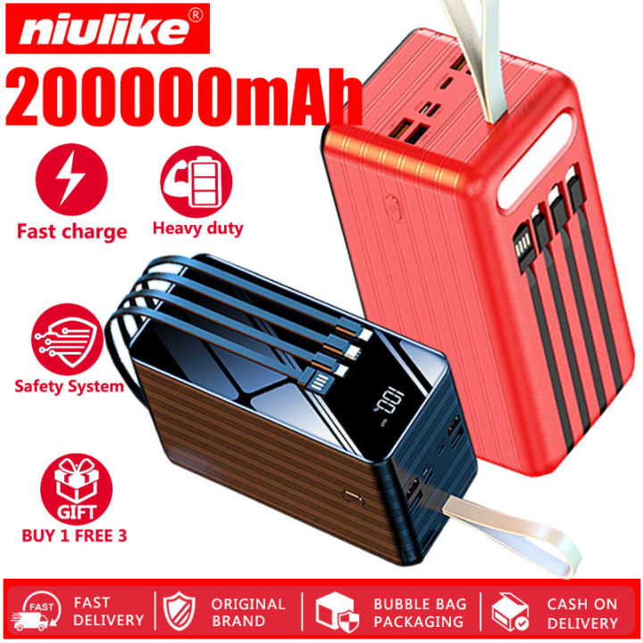 Original branded powerbank heavy duty 200000mAh power bank heavy duty ...