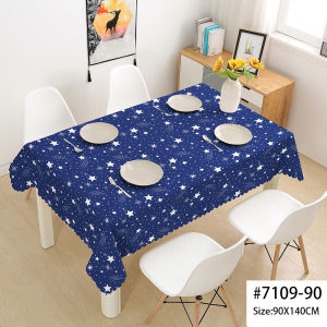 2pcs 2/4/6/8 Seater Table Cloth Cover Waterproof Antifouling Rectangle Table Pvc Plastic Cover for Catering Tablecloth Round Table Mantle Cover for Study Table 6 Seater Square 4 Seater 8 Seater Stain Protection Aesthetic Makapal