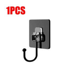 20ชิ้น ตะขอแขวนติดผนังแบบมีกาวในตัวขนาดใหญ่สีดำ / ตะขอติดผนังประตูแบบหมุนได้กันน้ำสำหรับงานหนัก / ตะขอแบบไม่มีรอยเจาะ / ตะขอแขวนผ้าเช็ดตัวในห้องน้ำในครัว / ตะขอเก็บของแบบมีกาวในตัวที่แข็งแรง