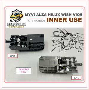 PERODUA MYVI ALZA TOYOTA HILUX WISH VIOS INNER HANDLE PEMBUKA PINTU DALAM BUKA DALAM KERETA OPENER HOLDER 69205-0D080