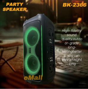 BK-2366 party speaker Square Dance Outdoor Audio Bluetooth Speaker Camping KTV Subwoofer speaker with wireless mic
