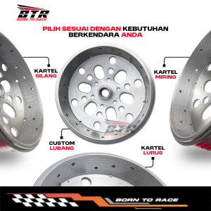 MANGKOK KOPLING GANDA NMAX ORIGINAL CUSTOM ANTI GREDEG MANGKOK CUSTOM BERLUBANG Mangkok Kampas Ganda Nmax