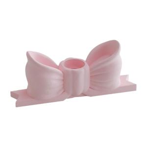Resin Bowknot Stand Unique Holder For Parties Or Birthday Decoration Mini Candlestick