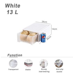 Drawer Box Thickened Drawer Storage Box Large Capacity Clothes Organizer Plastic Container 衣服收納盒