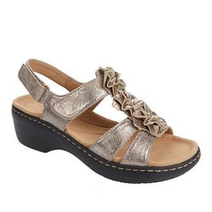 [Free Shipping] New Summer Sandals: Hollow-Out Wedge-Heeled Open-Toe Floral-Patterned Casual And Comfortable Sandals For Women Available In Large Size 43