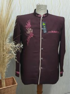 Jasko Bordir Wol Novus Jas Koko Pria Dewasa Motif Kaligrafi MJD Merek Jasco Tasik Baju Muslim Pria