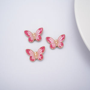 5pcs Manik Mote Metal Butterfly Eksotis: Ideal untuk Strap Handphone Ganci Kalung Gelang Bros Jepit Rambut & Aksesori Fashion Terbaru