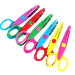 6Pcs Kid Safety Scissors for Card Making Ergonomic Grip Toddler Preschooler Scissors For School Classroom Craft Supplies