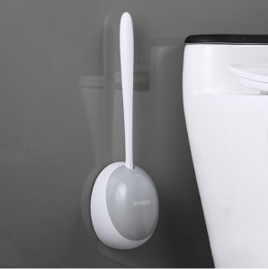 ECOCO Wall Mounted Toilet Brush with Holder Quick Draining Clean Tools....