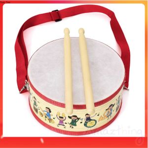 Amazthing Wooden Kids Drum Set with Carry Strap for Kids Musical Instrument Educational Toys Percussion Instrument 儿童小鼓