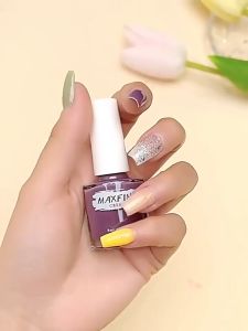 Maxfine Nail Polish Base Coat ✨ 亮油底油磨砂顶油营养油指甲油 Pengilat Kuku Top Coat Kuku Berkilat Top Coat Matte Cuticle Oil 8ML