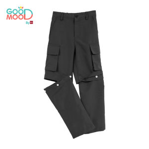 Good Mood by bsc กางเกงคาร์โก้ 2in1 สีดำ สำหรับเด็กอายุ 2-9 ปี ผ้าคอตตอน