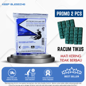 ( PROMO 2 PCS ) Racun Tikus Mati Kering Tanpa Bau - PETROKUM Ampuh Membasmi Biang Hama Tikus - Racun Tikus Mati di Tempat - Petrokum Membasmi Sampai Tuntas - Keep Blessing