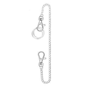 Cả hai đầu tôm hùm khóa đai Có Dây Xích Dây móc ví quần chuỗi dây móc khóa túi với Keyring cho quần vành đai jeans Wallet-Key