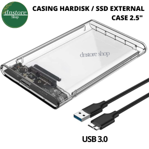 Casing Hardisk External HDD/SSD External Case 2.5" USB 3.0 SATA Transparan