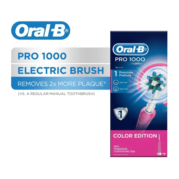 Oral b 1000A 美しい製品 Oral-B Pro 1000 Black Electric Toothbrush (Rechargeable