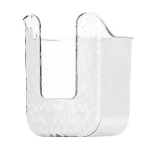 MIRELINA 1Pcs Self-adhesive Tissue Box Punch Free Wall Mounted Paper Towel Holder  Plastic Napkin Container Bathroom