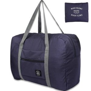Wind Blows Folding Carry Bag Travel bag Foldable Nylon Zipper WaterProof Luggage Bag