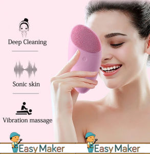 Face Brush Electric Silicone Vibrate Facial Brush handle version Waterproof Face Washing Tool IPX7