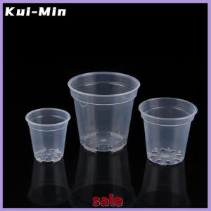 Kui-Min กระถางปลูกต้นไม้ทรงกลมใสภาชนะปลูกต้นไม้กระถางเพาะกล้วยไม้กระถางทรงกลม