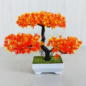 Unico PBP01 Tanaman Hias Pot Bunga Plastik Artificial Flower Ornamen Hiasan Dekorasi Ruangan Rumah Vas Pohon Bonsai Buatan COD