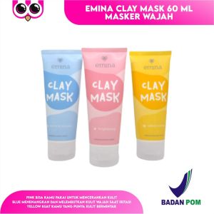 [ CLAY MASK ] EMINA CLAY MASK 60 ML / MASKER WAJAH
