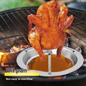 ย่างขาตั้งย่างไก่ย่าง Rack ห้องครัวเครื่องมือบาร์บีคิวกลางแจ้งเหล็กคาร์บอน Non-Stick ไก่ย่างแผ่น