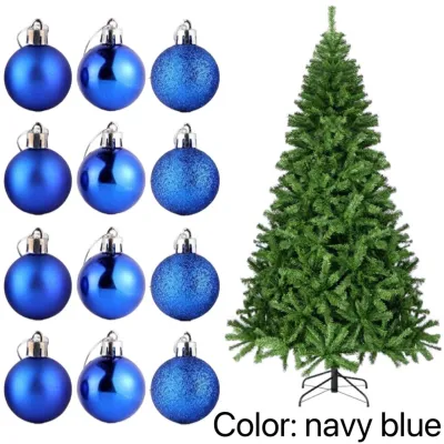 Momo 12pcs Packaging Balls Xmas Red Christmas Balls Big Size 3cm/4cm/5cm/6cm Balls for Christmas Tree Accessories Xmass Decoration Sale Xmas Balls Decoration Sale Xmas Tree Decor Pink Christmas DecorationsGold Christmas Decor