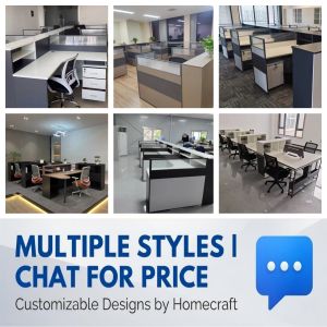 Professional Office Workstation Multi-person Modular Desk Integrated Storage Cabinet Customize Size Color Singapore Office Commercial Furniture