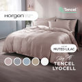 (Tencel Lyocell Fitted Sheet Set or Bed Set) Horgen Silky Soft Tencel Lyocell 1600TC Fitted Sheet Set (Fitted bedsheet, Pillow case/s, bolster case) OR Bed Set (with Quilt Cover). 