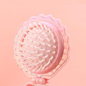 Mini Hair Comb Air Cushioned Massage Bristles And Mirror 2 in 1 Durability ABS For Daily Use Hairbrush