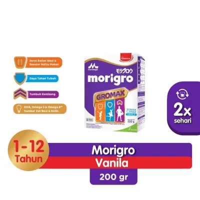Morigro Gromax Morinaga 200 g - Susu Tumbuh Kembang 1-12 Tahun