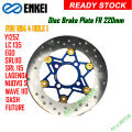 ENKEI DISC PLATE 220MM TITANIUM GOLD PIN, LC 135, EGO SRL110 SRL115 SRL115Fi Y110LAGENDA Y110 WAVE110 NOUVO DASH PIRING. 