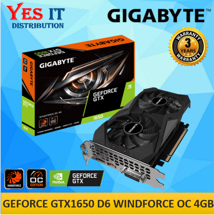 Gv N1656wf2oc Gigabyte Gtx 1650 Windforce D6 GIGABYTE GeForce