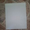 Intermediate Pad Quiz Pad Paper  1 WHOLE - 1/4 - 1/2 LENGTH WISE CROSS WISE - Writing Pad Paper. 
