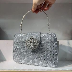 XIYUAN Lady Crystals Evening Bags Women 2024 Sparkling Diamond Evening Handbags Metal Clutch Purses And Handbag Wedding Purse