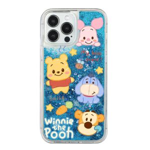 เคสโทรศัพท์ลายเสือวินนี่ช้อนส้อมมีดหมีพูห์เคสโทรศัพท์มือถือลายการ์ตูนน่ารักพร้อมทรายไหลกลิตเตอร์วิบวับสำหรับ Samsung Galaxy S23 S21พิเศษ S22แรงกระแทกสูงเคสด้านหลังสำหรับ Samsung S23บวก S22 S21Plus บวกกับฝาหลัง