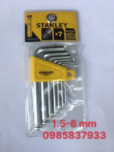 Bộ luch giác 7 chiếc ngắn nhỏ 1.5-6 mm 94-551 Stanley dùng vặn ốc chìm