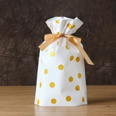 (Set 5) Túi Đựng Quà Có Dây Nơ Buộc Cute Dễ Thương-Túi Bánh Kẹo Sinh NhậtQuà Tặng Học Sinh Tổng Kết