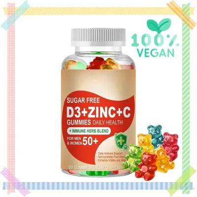 Vitamin C + D3 + Zinc Gummies can enhance immunity and strong antioxidant