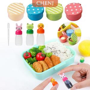 [COD] CHENJ ขวดเครื่องปรุงแบบพกพาขนาด1 3 3 4ชิ้นขวดซอสมะเขือเทศขนาดเล็กภาชนะใส่น้ำสลัดขวดซอสถั่วเหลืองถ้วยใส่เครื่องปรุงนำมาใช้ใหม่ได้