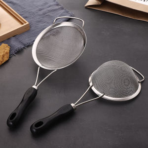 Stainless Strainers Fine Mesh Stainless Steel Colander With Hook Drainer Flour Strainer Oil Strainer Kitchen Strainers